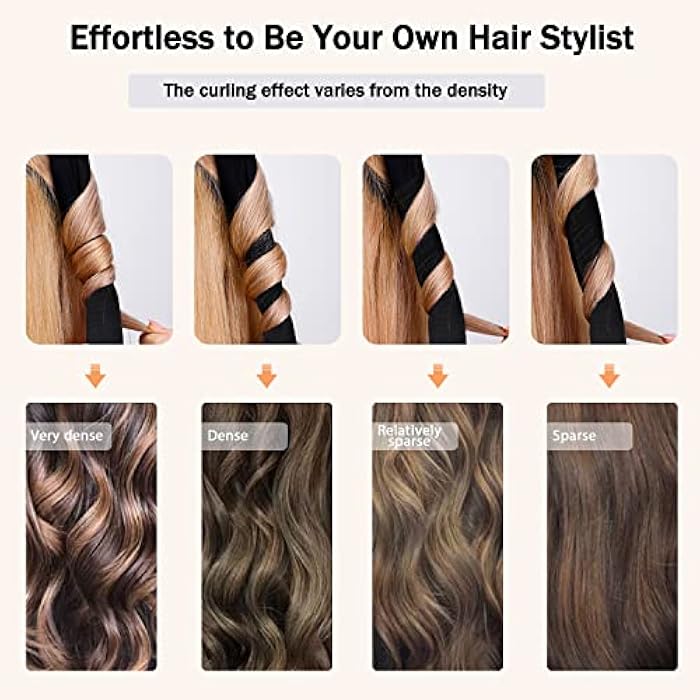 CORATED شريط تجعيد الشعر بدون حرارة من كوراتيد، شريط تجعيد بدون حرارة مع مشابك شعر ورباط شعر، رولرز شعر حرير لتجعيد الشعر أثناء النوم، مجموعة تصفيف تجعيد الشعر لليلة واحدة للشعر الطويل والمتوسط - Image 5